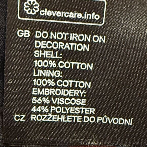 H&M Black Rust Orange Tribal Aztec Embroidered Breaded Mini Statement Skirt NEW - Picture 15 of 16